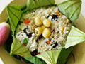 Fried rice in lotus leaf