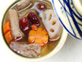 Lotus root & dried apple soup