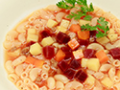 Vegetable maccaroni soup